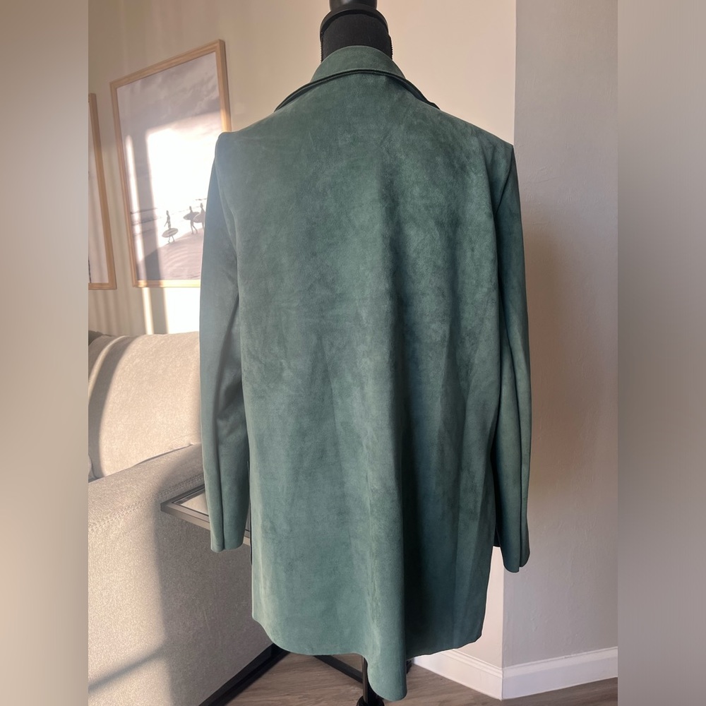 Faux Leather Blazer - Barely Worn! - Picture 3 of 3